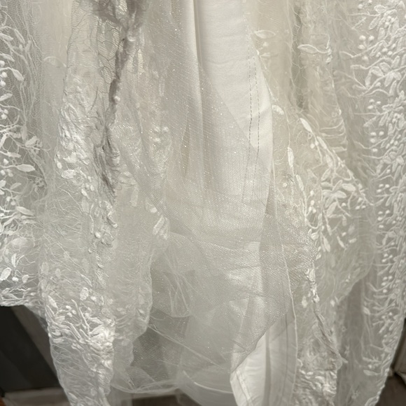 NWOT Sweetest Beloved White Mesh Embroidered Sleeveless Maxi Dress - Picture 6 of 9